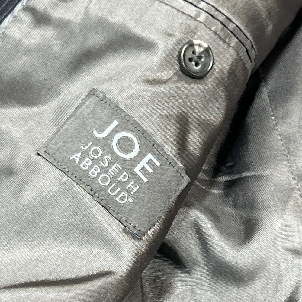Joe‎ Joseph Abboud Blazer Mens 42L 100% Wool Blue Pin Stripe Jacket Sport Coat